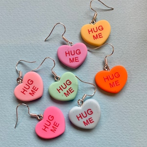 Heart Sweet Dangle Earrings, super cute, quirky, fun and funky love sweets image 2