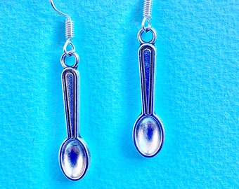Spoons dangle earrings, #Food, Funky, Fun, Cute and quirky