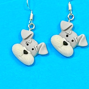 Polly the Puppy, Pooch Cute dangle earrings, fun funky, dangler earrings, animal
