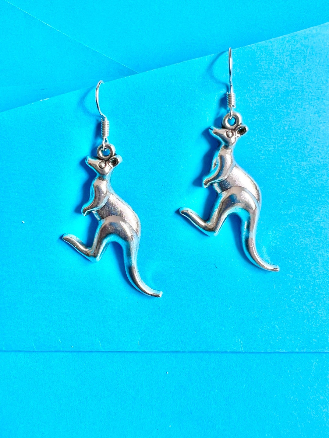 Kangaroo Cute Dangle Earrings, Fun Funky, Dangler Earrings, Animal - Etsy