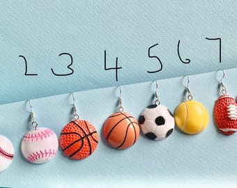 Orecchini A Fiocco Con Tema Baseball Per Donna - Pendenti A Forma Di Mazza E Palla, Accessorio Sportivo Per Giocatrici E Tifose - 6
