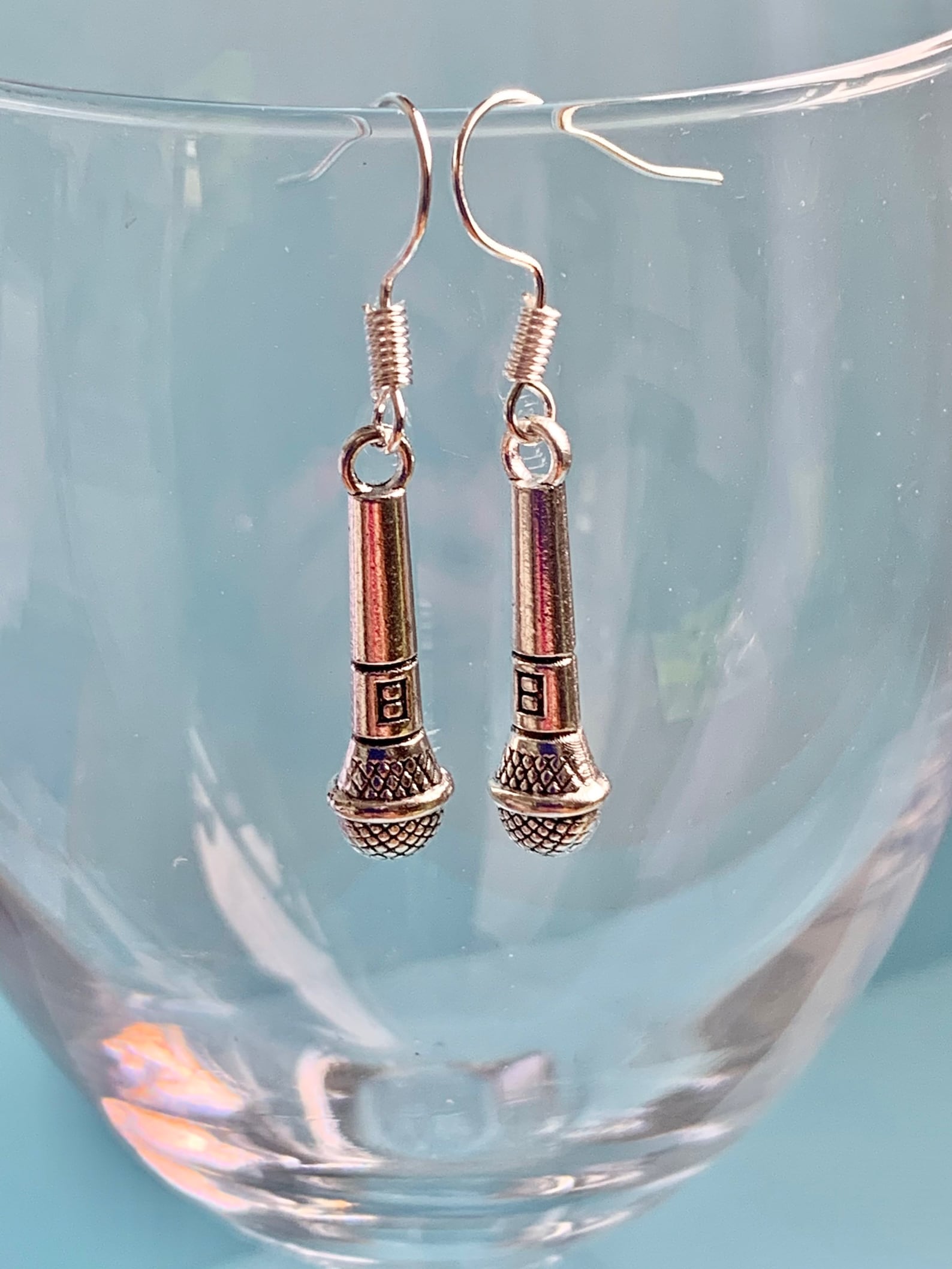 Microphone Dangle Earrings Funky Fun Cute and Original Etsy