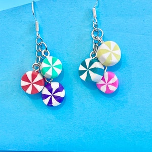 Sweet Cluster Dangle Earrings #candy #sweetie #food