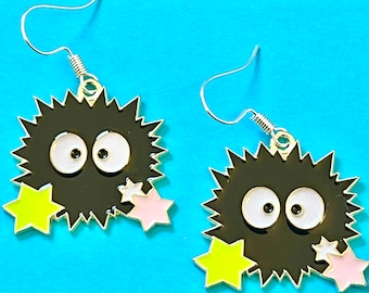 Splat dangle earrings, fun funky, dangle, dangler earrings