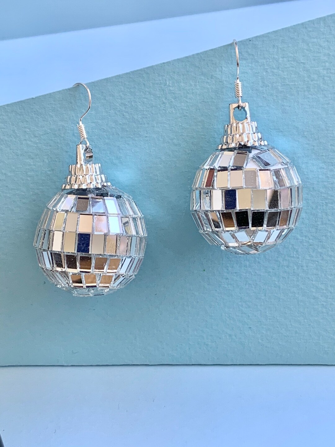 Disco Ball Medium Dangle Earrings RETRO Funky Fun Cute Etsy