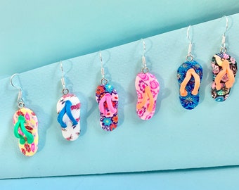 Flip Flop Sandals shoe Dangle Earrings, super cute, quirky, fun and funky #love #beach #holiday