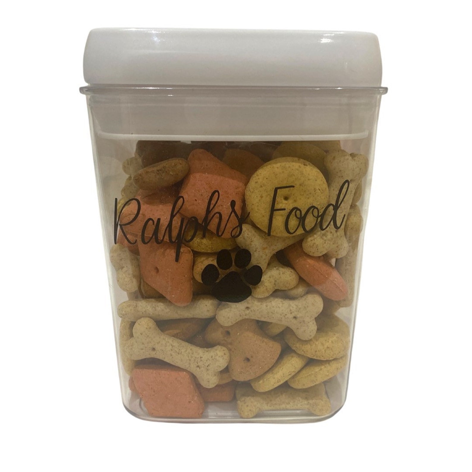 Personalised Dog/Pet food storage tubs Medium 1.7l Etsy