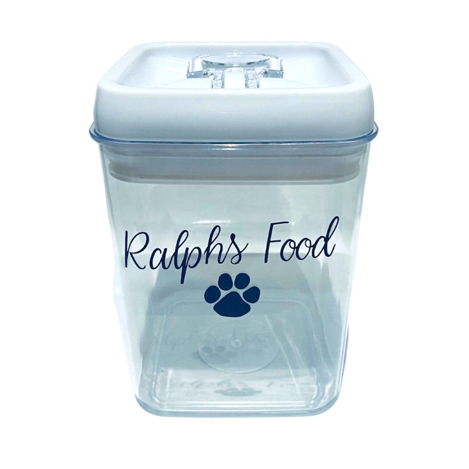 Personalised Dog/Pet food storage tubs Medium 1.7l Etsy