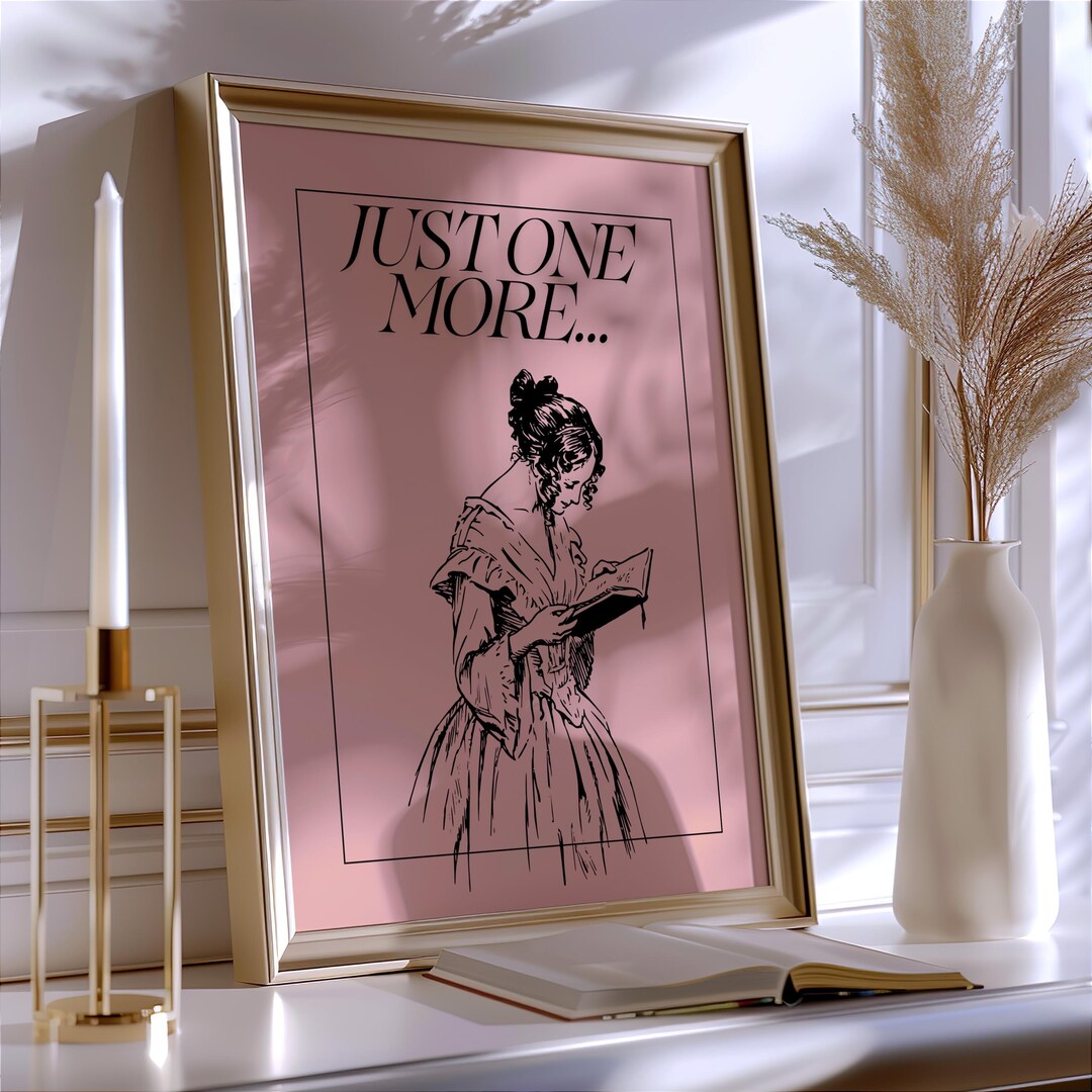 Just One More Printable Library, Study Wall Art, Digital Download - Etsy