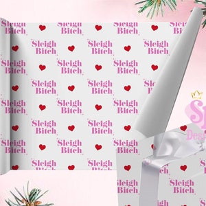 Carta da regalo rosa natalizia per lei UK, carta da regalo natalizia per la migliore amica, carta da regalo natalizia rosa impertinente, regalo di Babbo Natale segreto - 5 MODELLI DISPONIBILI