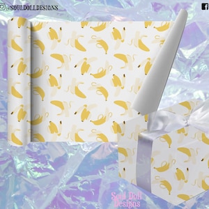 Carta da regalo con stampa di banane, carta da regalo e cartellino regalo con banane alla frutta per lei, Regno Unito, amica speciale, migliore amica, figlie, compleanno delle fidanzate - Rosa