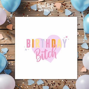 Carte d'anniversaire de chienne d'anniversaire au Royaume-Uni, carte d'anniversaire pour la meilleure amie, carte d'anniversaire de meilleure amie, cartes d'anniversaire impertinentes pour elle, carte d'anniversaire colorée