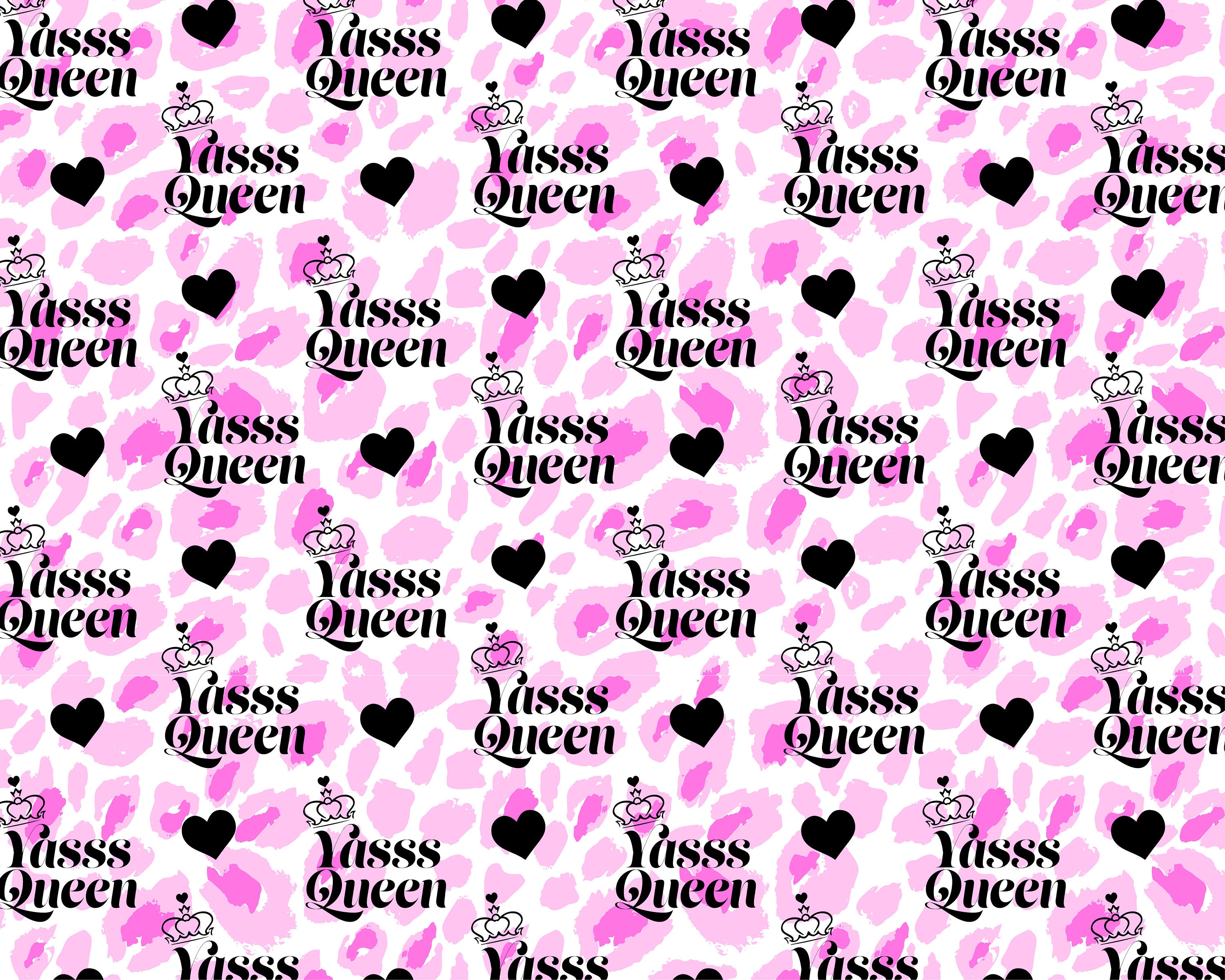 Pink Leopard Print Gift Wrapyasss Queen Wrapping Paper and - Etsy UK