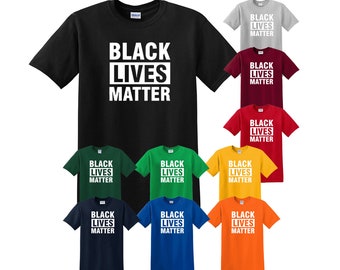 Black Lives Matter T-Shirt Anti Racism BLM Justice T Shirt Mens Tee Shirt Top