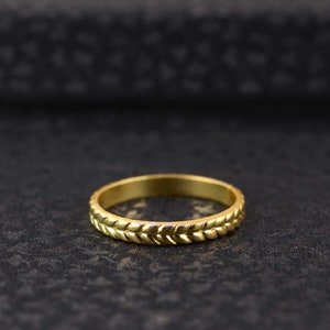 thin gold Band ring, Geometric Stacking Ring, Dainty minimalist ring, wedding band ring, simple gold band ,Stackable Ring