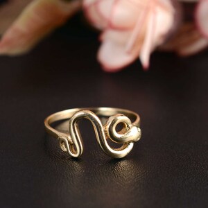 Snake Rings, Gold Snake Ring, Boho Rings, Unique Animal Rings, Serpent Ring, Birthday Gifts, Cool ring,