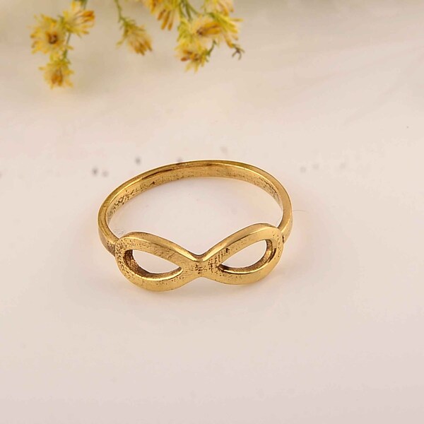 Gold Infinity Ring - Etsy