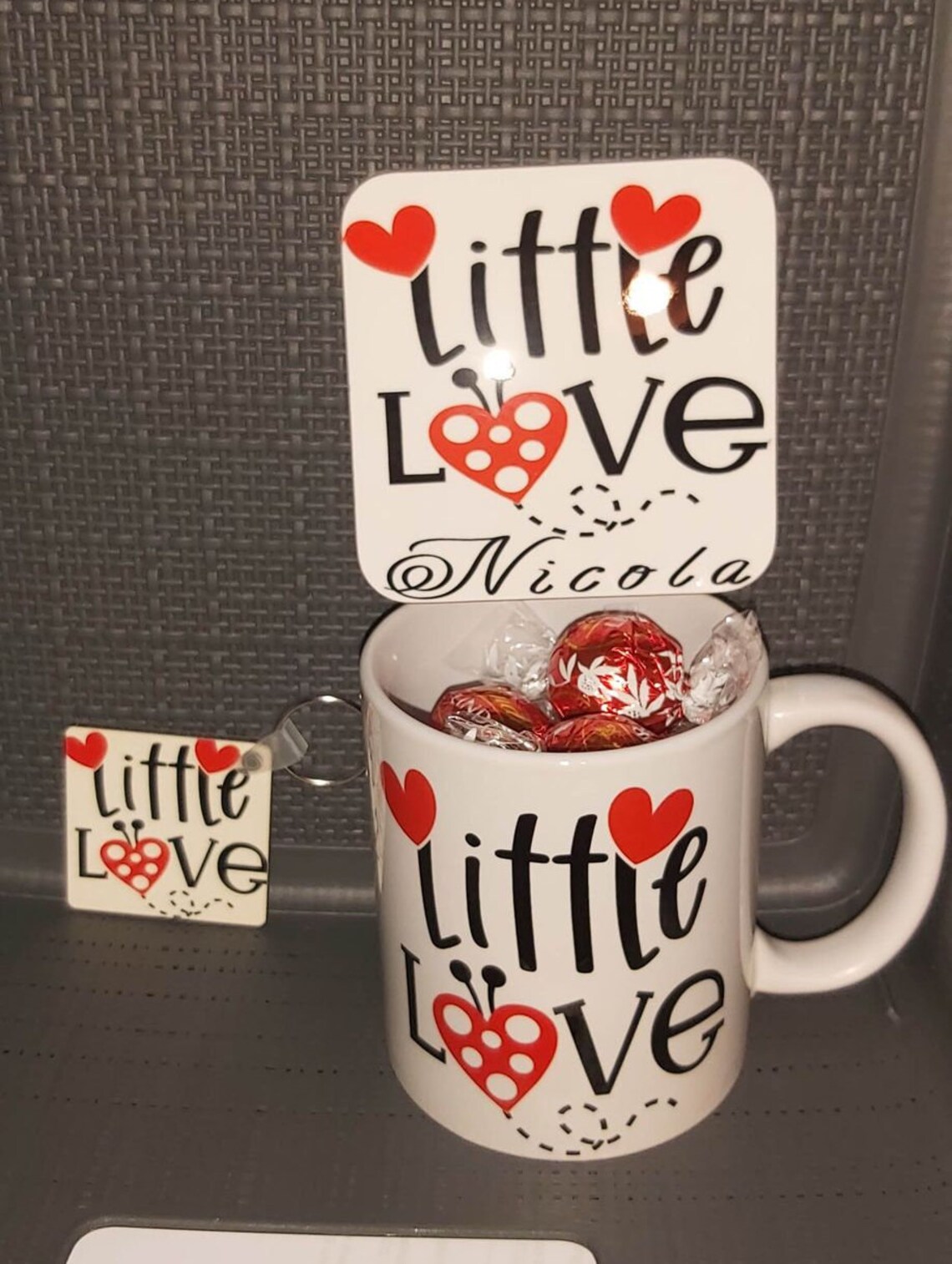 Personnalisé Mug Coaster Keyring Combo. COMBO Etsy France