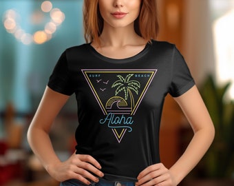 Aloha islands retro T shirt -T shirt vintage graphic tee, him/her dance party shirt, birthday gift idea,