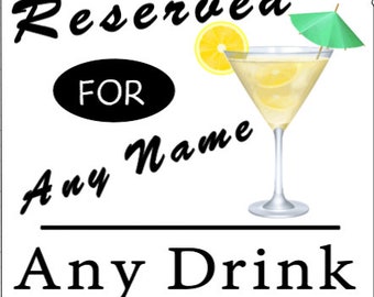 Personalized Name VODKA  Drinks Wooden Coaster Mat - Gift for Her, Gift for mummy/daddy, Personalized VODKA Gift, VODKA Lover Gift