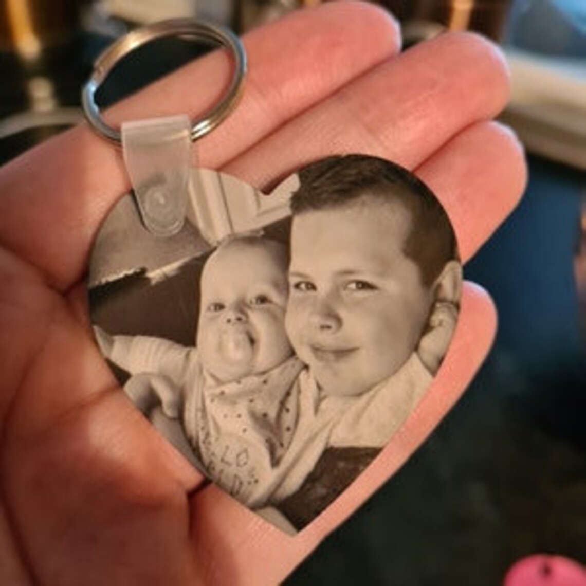 Personalised Photo Keyring Custom Keyring Photo Keychain Etsy UK