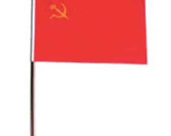 AZ FLAG USSR with Trotsky Flag 18'' x 12'' Cords Soviet Union Communist Small Flags 30 x 45cm Banner 18x12 in AZ FLAG USSR with Trotsky Flag 18'' x 12'' Cords Soviet Union Communist Small Flags 30 x 45cm Banner 18x12 in