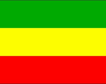 AZ FLAG Bandiera Etiopia Senza Stemma 50x50cm Bandana ETIOPE 50 x 50 cm