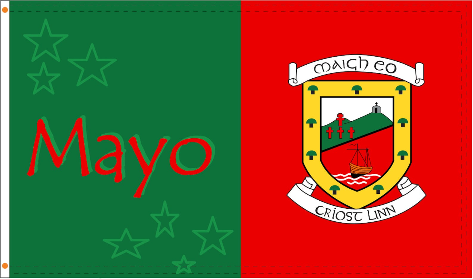 Mayo GAA Official 5 x 3 FT Flag Crested Irish Gaelic | Etsy