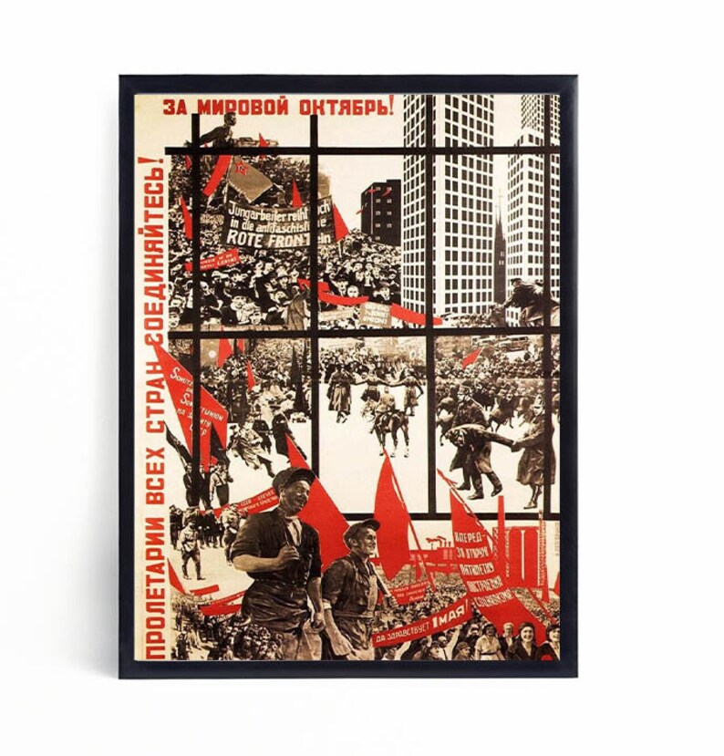 Propaganda Political Proletarian Marxist Soviet USSR - Poster Pr Propaganda Political Proletarian Marxist Soviet USSR - Poster Pr