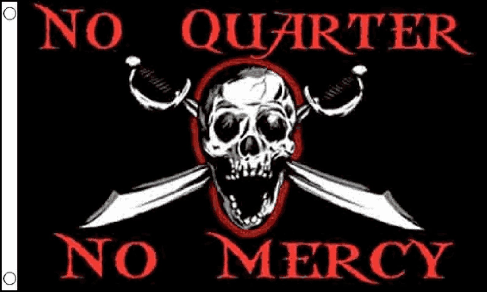 No Quarter No Mercy Flag Large 5 X 3 FT Pirate Display Etsy
