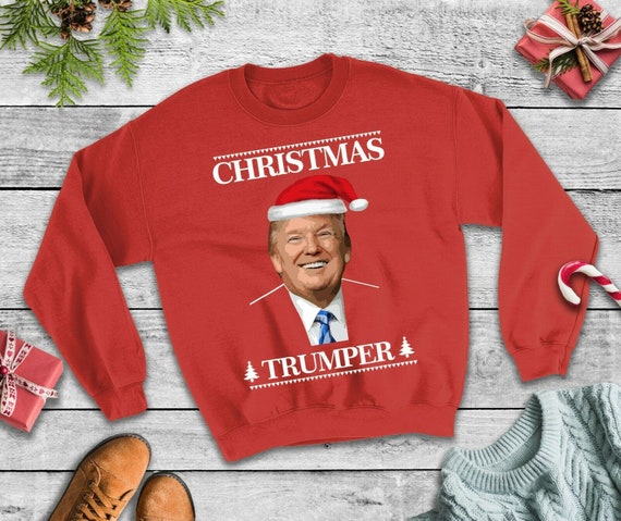 Christmas Trumper Jumper Trump Sweatshirt Funny Xmas Party 