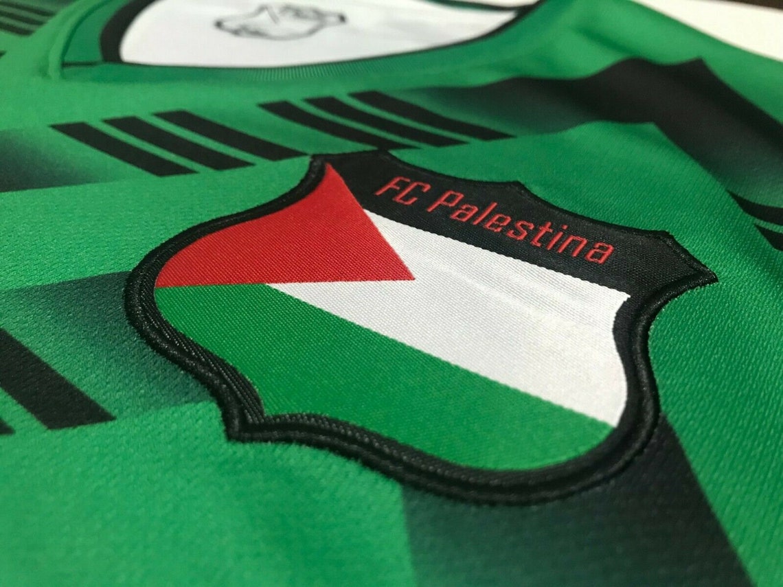 Palestine Football Jersey Green/Black Soccer Shirt Country Etsy