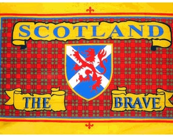 Scotland Table Flag 4/'/' x 6/'/' Drapeau Ecosse AZ FLAG Scottish Desk Flag 15 x 10 cm Black Plastic Stick and Base