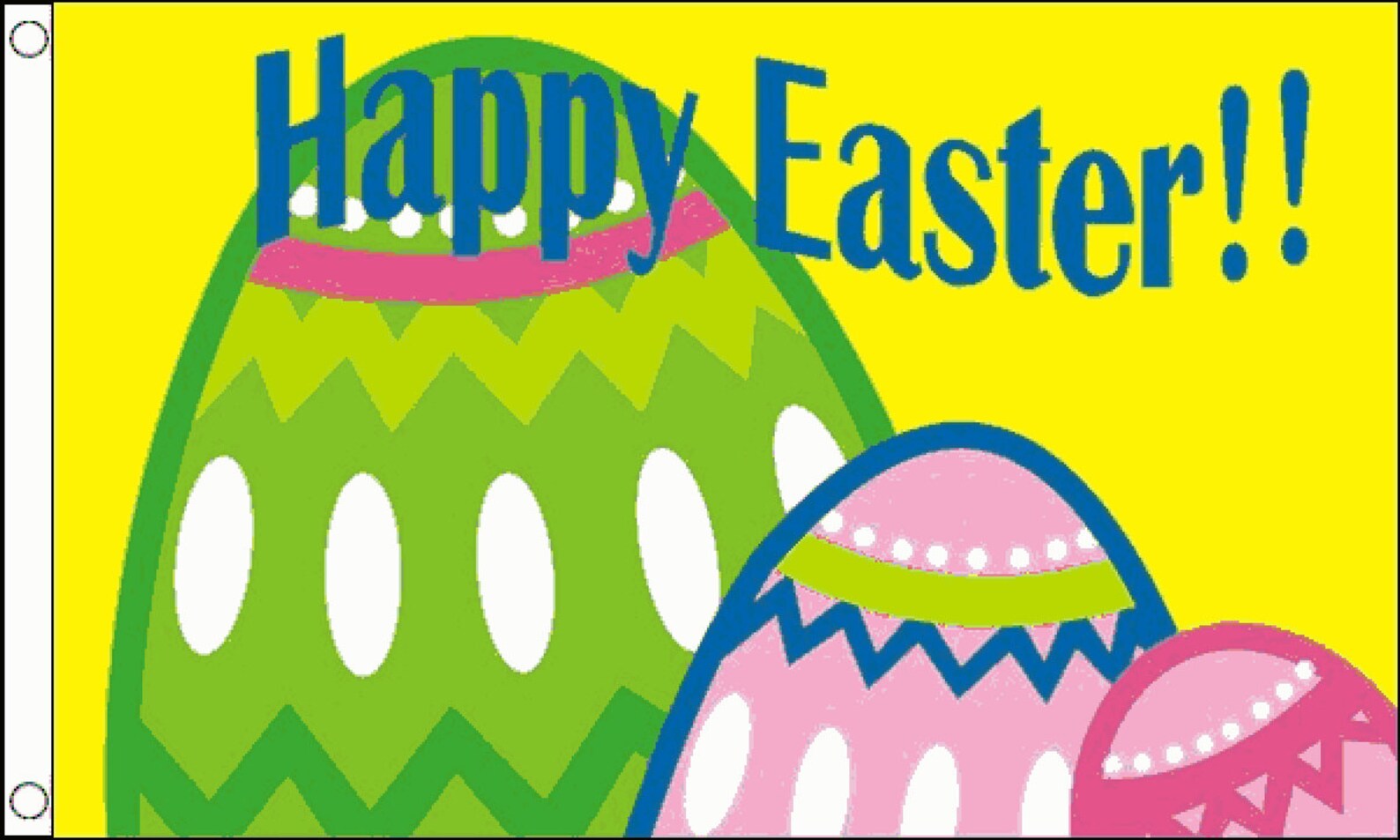 Happy Easter Flag 5 x 3 FT 100 Polyester With Eyelets Etsy