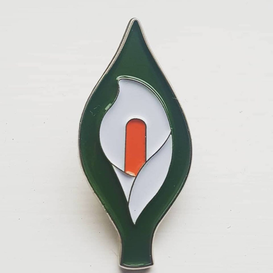 Easter Lily Enamel Pin Badge Etsy