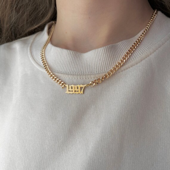 Cuban chain clearance name necklace