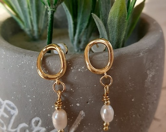 Drop Earrings Freshwater Pearl Jewelry
