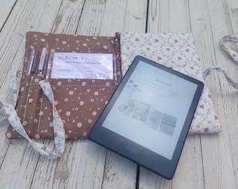 Kindle Sleeve Padded E-Reader Case Cozy Cotton Cover For Book Lovers