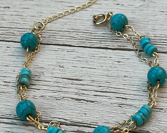 Beaded Bracelet Turquoise