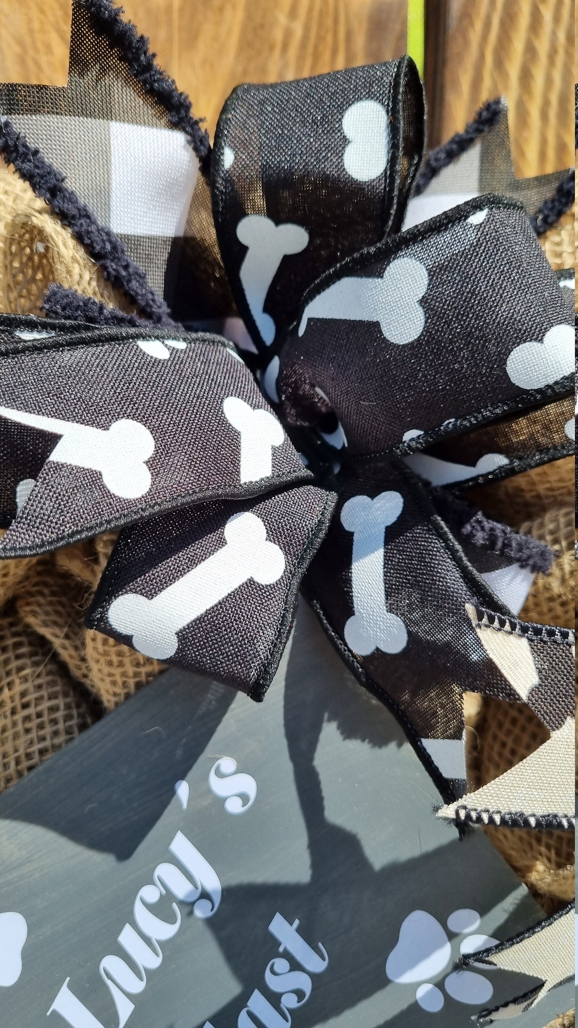 Personalisierte Hunde Dekoration Hunde Kranz Tür Kranz Etsy