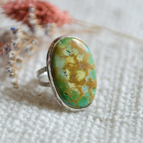 Size 7.5 - Stone Mountain Turquoise Ring