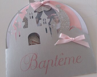 Faire Part Chateau Princesse Etsy