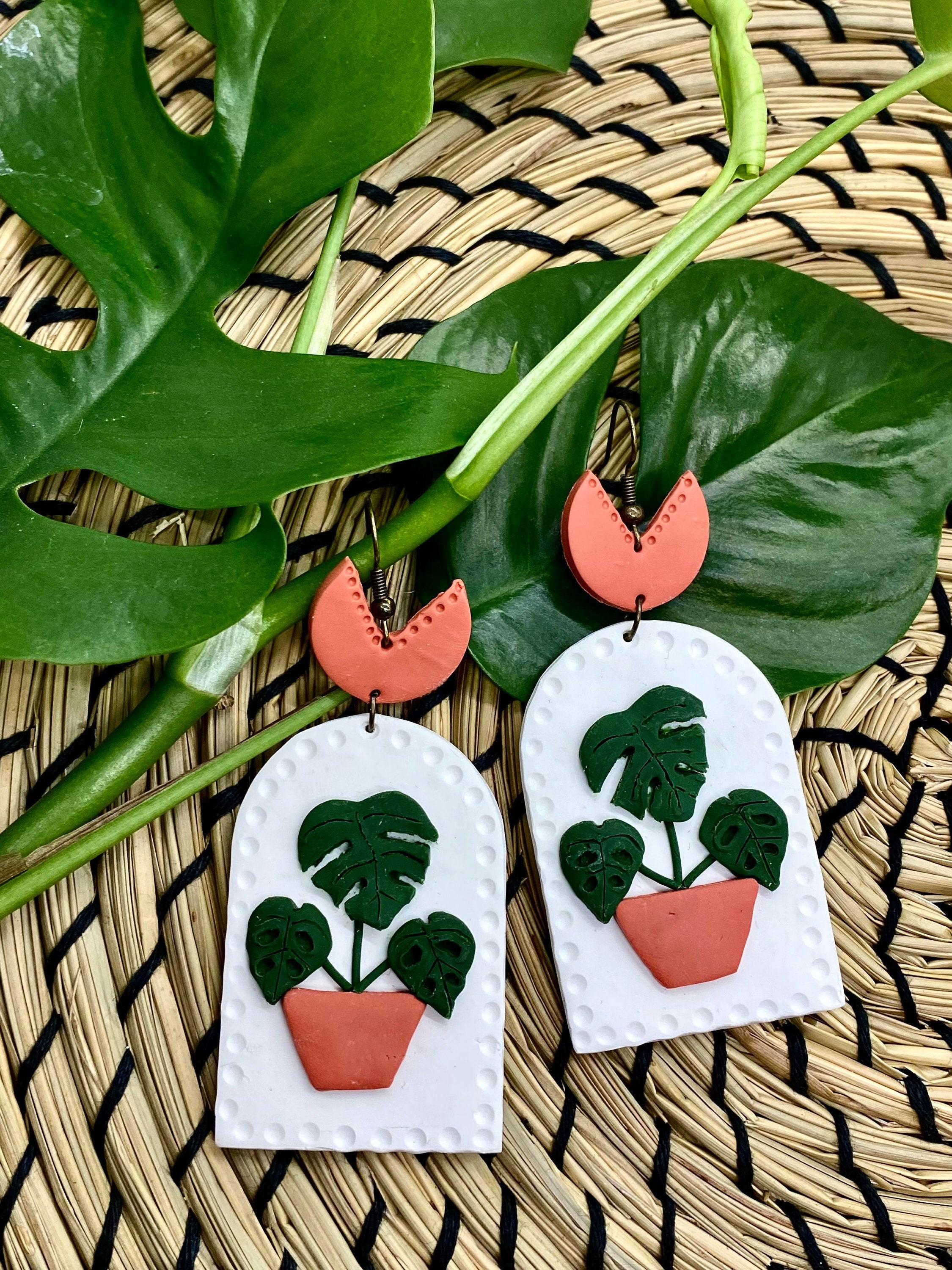 Plant 2024 clay earrings