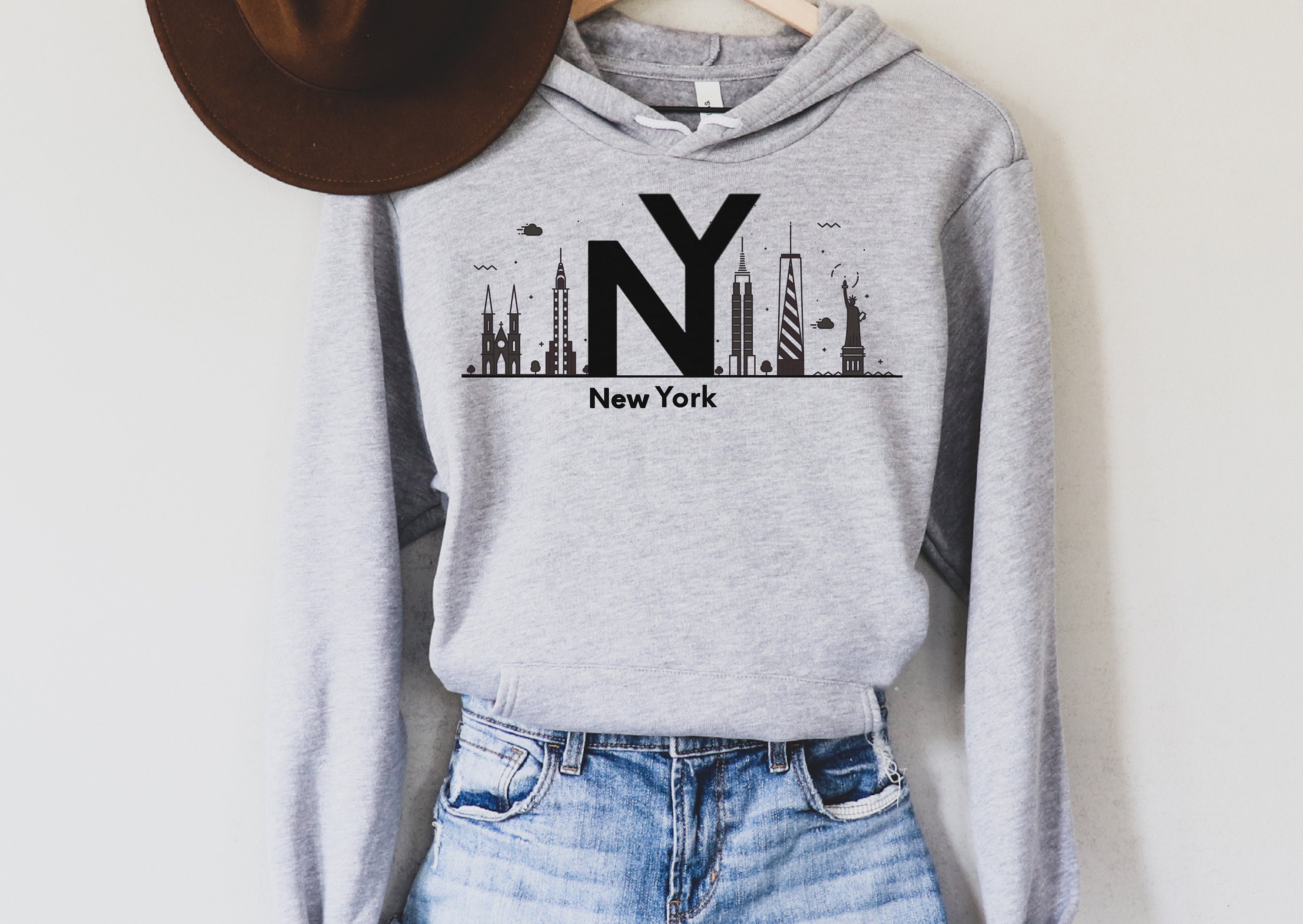New York Hoodie New York City Hoodie New York State USA Etsy