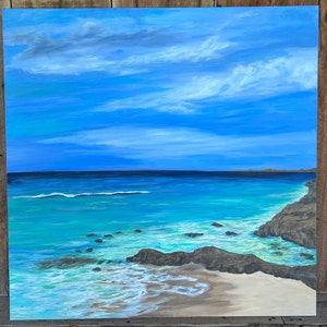 Ocean Art original painting Oil painting on canvas Coastal painting Wall Decoration Home decoration Seascape large painting Hand painted