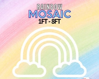 1ft-8ft Mosaic Rainbow from Balloons PDF files Magic Rainbow Mosaic, PDF Format