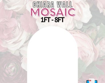 8ft 7ft 6ft 5ft 4ft 3ft 2ft 1ft Mosaic Chiara Wall Arch Backdrop from Balloons in PDF format
