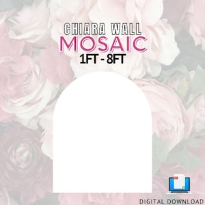 8ft 7ft 6ft 5ft 4ft 3ft 2ft 1ft Mosaic Chiara Wall Arch Backdrop from Balloons in PDF format