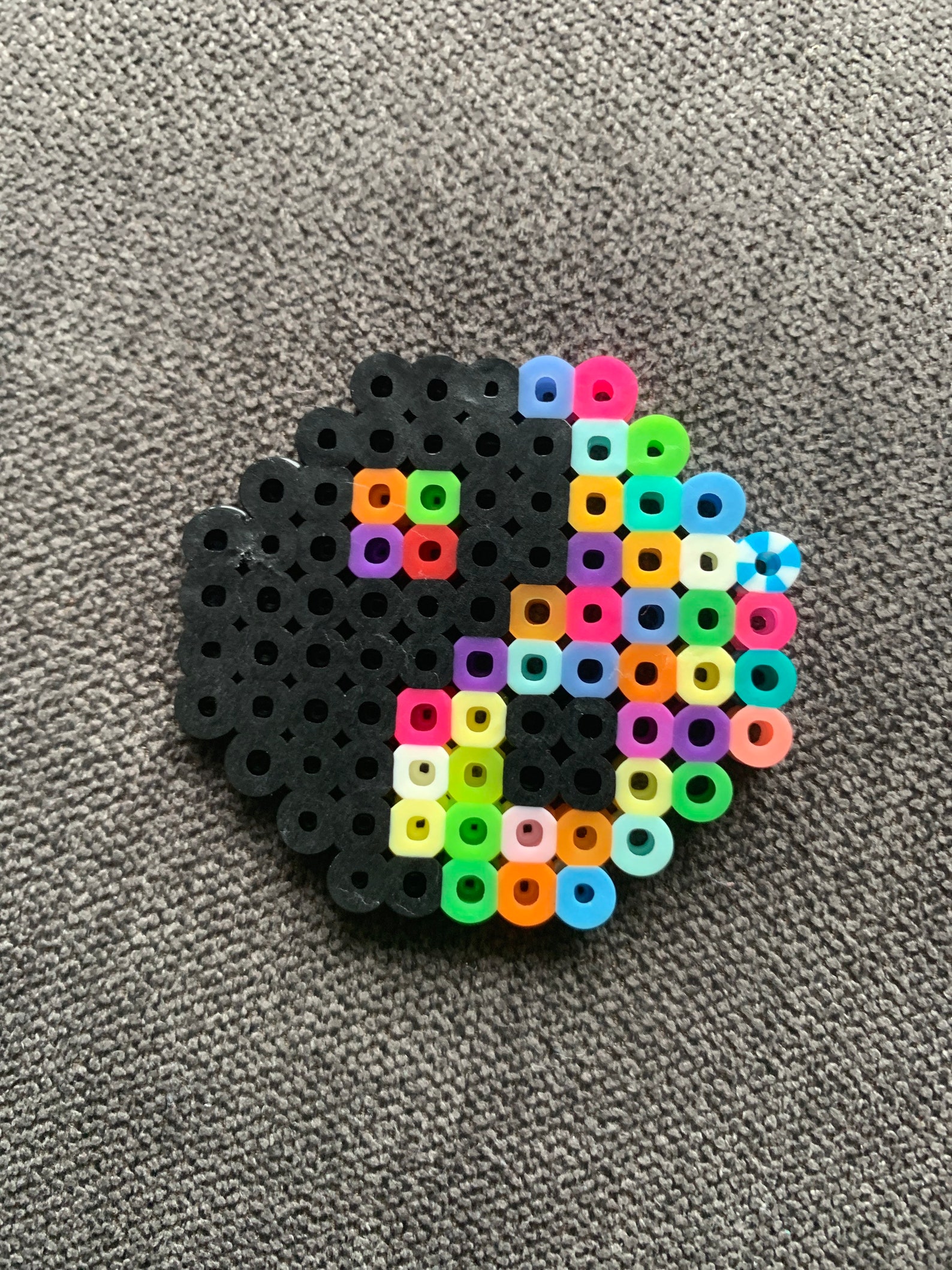 Yin Yang Colorful Perler Beads Etsy