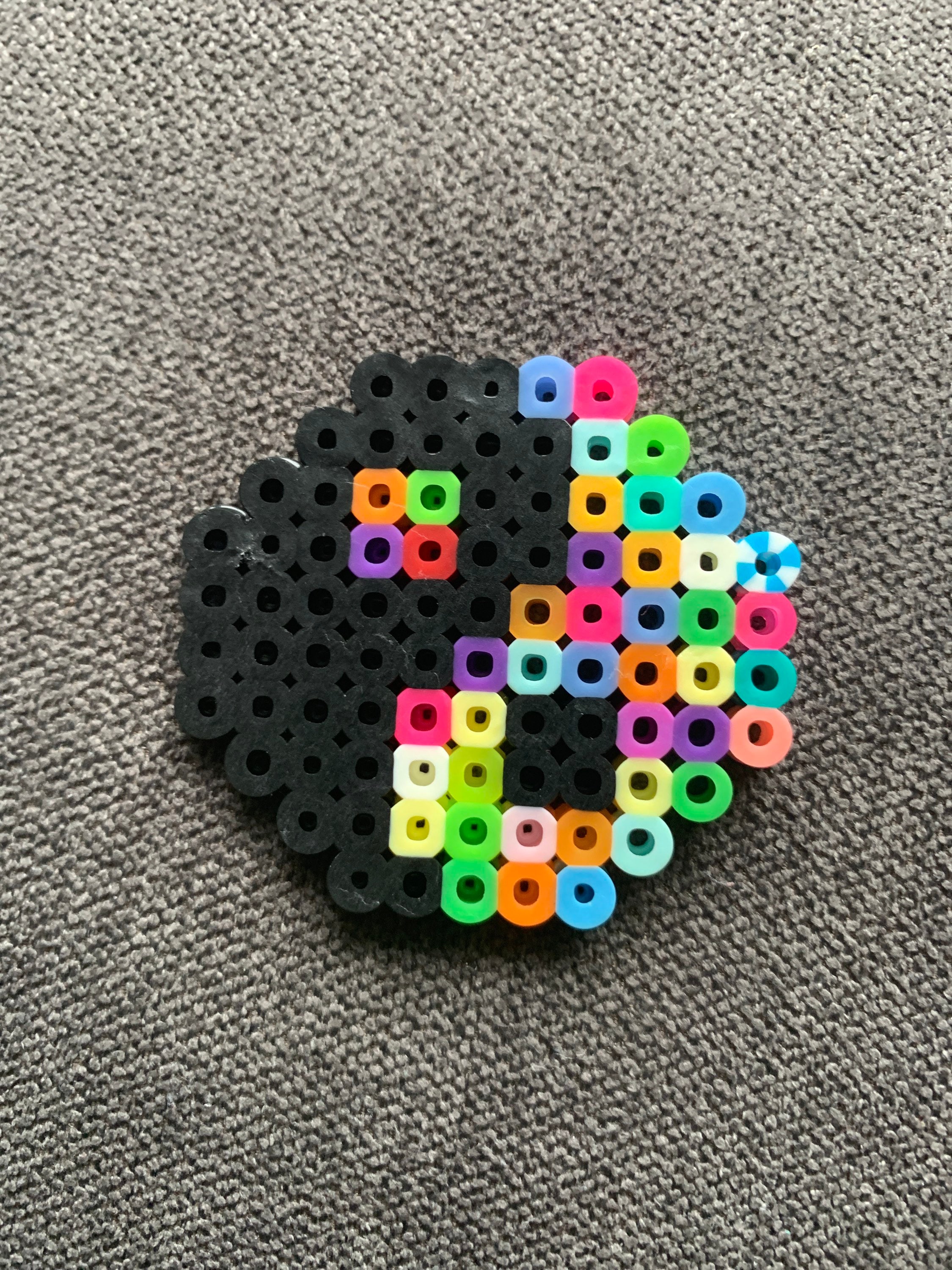 Yin Yang Colorful Perler Beads Etsy
